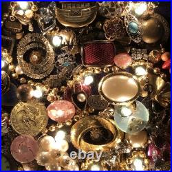 Vintage Costume Jewelry Christmas Tree Framed 17x20.5 OOAK Lighted Collage Art