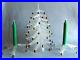 Vintage Crystal Pine Tree Original With Candleholders Candles Box HTF Display Se