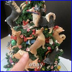 Vintage Danbury Mint Chihuahua Dog Christmas Tree 12 READ For Damage SEE VIDEO