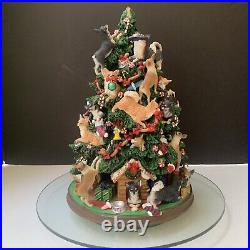 Vintage Danbury Mint Chihuahua Dog Christmas Tree 12 READ For Damage SEE VIDEO