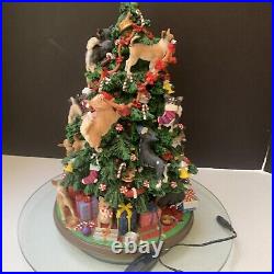 Vintage Danbury Mint Chihuahua Dog Christmas Tree 12 READ For Damage SEE VIDEO