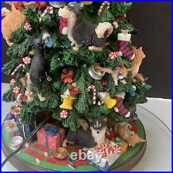 Vintage Danbury Mint Chihuahua Dog Christmas Tree 12 READ For Damage SEE VIDEO