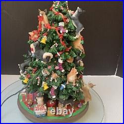 Vintage Danbury Mint Chihuahua Dog Christmas Tree 12 READ For Damage SEE VIDEO