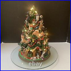 Vintage Danbury Mint Chihuahua Dog Christmas Tree 12 READ For Damage SEE VIDEO