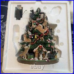 Vintage Danbury Mint Chihuahua Dog Christmas Tree 12 READ For Damage SEE VIDEO