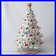 Vintage Danbury Mint Christmas Tree White Porcelain Magic Lighted Holiday 19