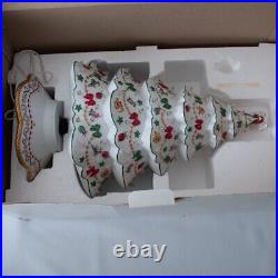 Vintage Danbury Mint Christmas Tree White Porcelain Magic Lighted Holiday 19