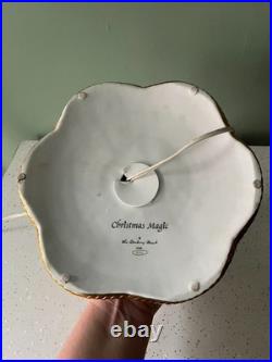 Vintage Danbury Mint White Porcelain Christmas Magic Lighted Christmas Tree 19