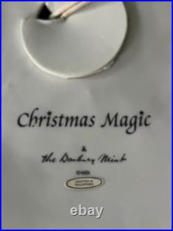 Vintage Danbury Mint White Porcelain Christmas Magic Lighted Christmas Tree 19
