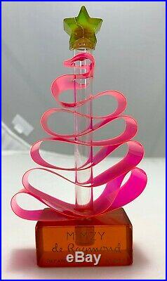 Vintage De Raymond Mimzy Perfume Bottle Ribbon Christmas Tree Bakelite Neon