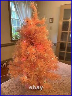Vintage Disney Barbie & Rapunzel Pink Lighted Holiday Christmas Tree 33