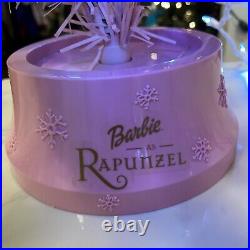 Vintage Disney Barbie Rapunzel Pink Lit Christmas Tree Toys R US EXCLUSIVE RARE