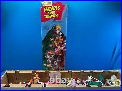 Vintage Disney Mr Christmas Mickey Tree Trimmers Animated Ladder Tree Goofy 1993