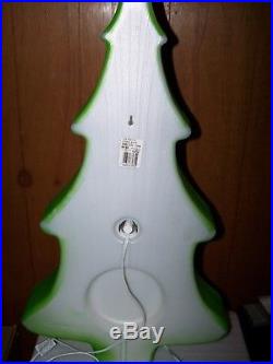 Vintage Don Featherstone 29 Gingerbread Green Christmas Tree Blow Mold Light Up