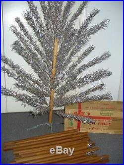 Vintage EVERGLEAM Aluminum Christmas Tree-6 Ft-91 Branches-Swirl Style-AS-IS