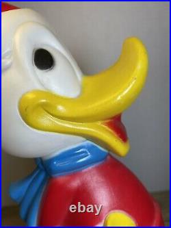 Vintage Empire Disney Donald Duck With Christmas Tree Lighted Blow Mold 15