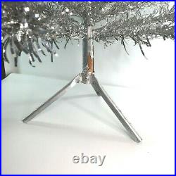 Vintage Evergleam Deluxe Stainless Aluminum 4 Foot Christmas Tree withBox MCM