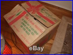 Vintage Evergleam Revolving Turbo color Projector Aluminum Christmas Tree wheel