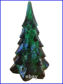 Vintage Fenton 7.5 Emerald Green Christmas Tree in Excellent Condition