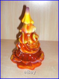 Vintage Fenton Art Glass Ruby Slag Christmas Tree