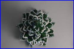 Vintage Flocked Ceramic Christmas Tree Atlantic Mold 20.5 HUGE Retro Damage