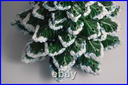 Vintage Flocked Ceramic Christmas Tree Atlantic Mold 20.5 HUGE Retro Damage Vintage Flocked Ceramic Christmas Tree Atlantic Mold 20.5 HUGE Retro Damage