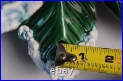 Vintage Flocked Ceramic Christmas Tree Atlantic Mold 20.5 HUGE Retro Damage