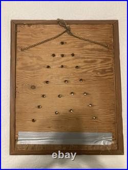 Vintage Framed Christmas Tree Brooch Jewelry Handmade Art Work