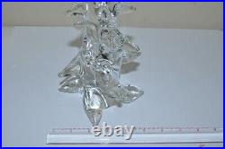 Vintage French Schneider Clear Art Glass Christmas Tree, 9