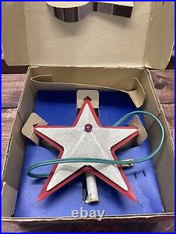 Vintage GLOLITE Illuminated Christmas Tree Star No 426- Original Box Works