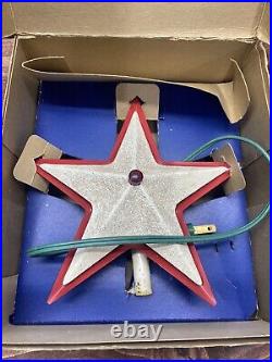 Vintage GLOLITE Illuminated Christmas Tree Star No 426- Original Box Works