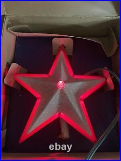 Vintage GLOLITE Illuminated Christmas Tree Star No 426- Original Box Works