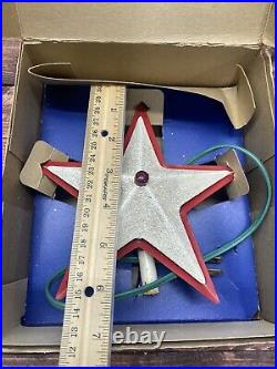 Vintage GLOLITE Illuminated Christmas Tree Star No 426- Original Box Works