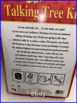 Vintage Gemmy Douglas Fir The Talking Tree Kit Animate Christmas Tree Nib