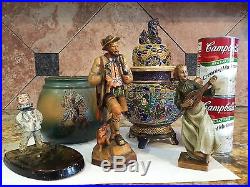 Vintage German Christmas Scene Watercolor Dolls Tree Candle Doll House Victorian