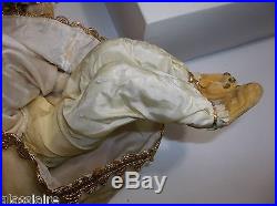 Vintage German WAX ANGEL Christmas Tree ORNAMENT Poseable Doll 15 RARE