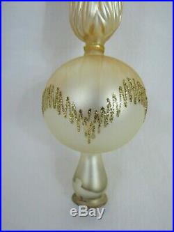 Vintage Germany Angel Glass 10 Christmas Tree Topper Beautiful