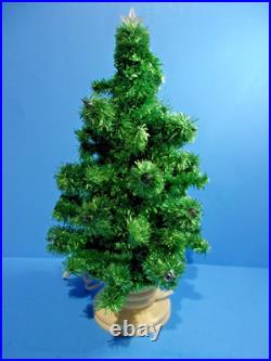 Vintage Glolite Visca Christmas Tree Glass Tip Lights Chalkware Base Works #1 Vintage Glolite Visca Christmas Tree Glass Tip Lights Chalkware Base Works #1