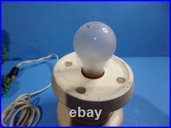 Vintage Glolite Visca Christmas Tree Glass Tip Lights Chalkware Base Works #1