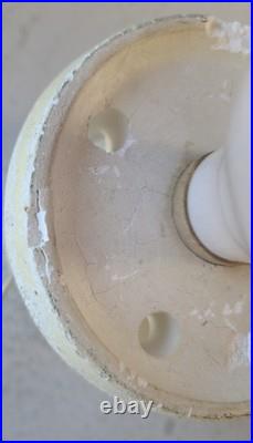 Vintage Glolite Visca Christmas Tree Original Tin Bottom Chalkware Base Works