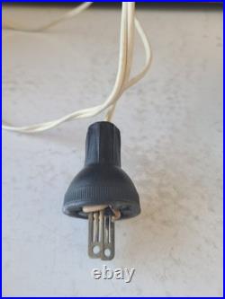 Vintage Glolite Visca Christmas Tree Original Tin Bottom Chalkware Base Works Vintage Glolite Visca Christmas Tree Original Tin Bottom Chalkware Base Works