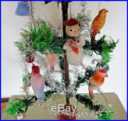 Vintage Goose Feather Christmas Tree, Decorated, Fairy, 24 Inches Tall