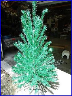 Vintage Green Aluminum Christmas Tree Holiday Decorations