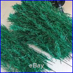 Vintage Green Blue Holi-Gay Aluminum Christmas Tree 165 Branches 7ft Midcentury