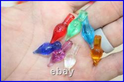 Vintage Green Holland Mold Ceramic Christmas Tree 20 Star Base Snow Tipped GUC