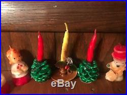Vintage Gurley Candle Christmas Lot 26 Santa Church Trees Choir Angels Lanterns+