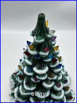 Vintage H M Holland Mold 18 Large Ceramic Lighted Christmas Tree with Base