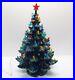 Vintage HUGE ATLANTIC MOLD 24 Lighted Ceramic Christmas Tree with bulbs