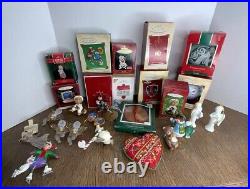 Vintage Hallmark Keepsake Christmas Tree Ornaments Large Lot Of 26