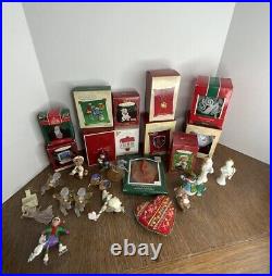 Vintage Hallmark Keepsake Christmas Tree Ornaments Large Lot Of 26